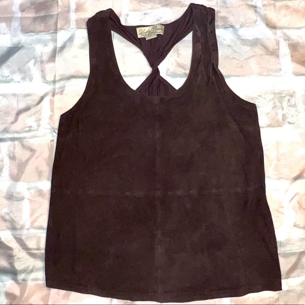 Lucky Brand Suede Front Tank